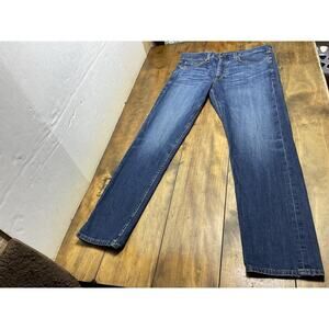 Rag & Bone Jeans Mens 34 Blue Fit 2 Slim Fit Dark Wash Button Fly Denim Pants